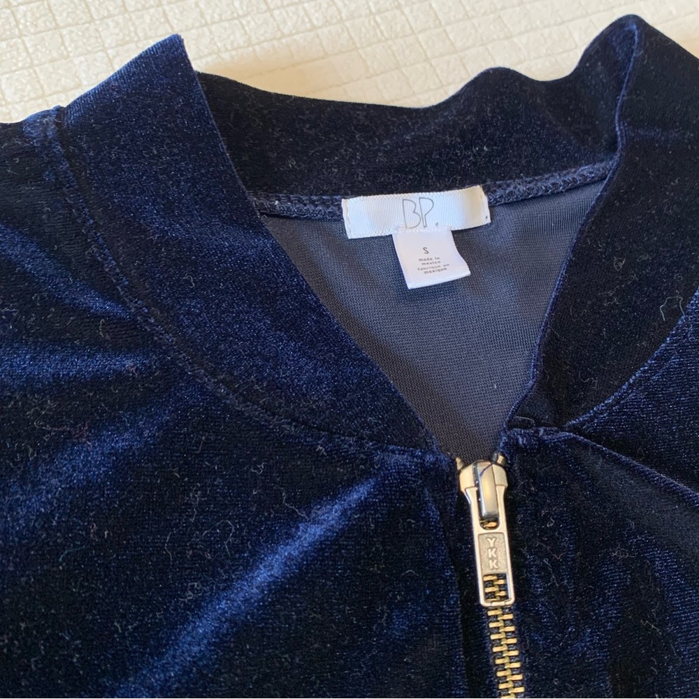 BP midnight blue velour jacket - Picture 6 of 10